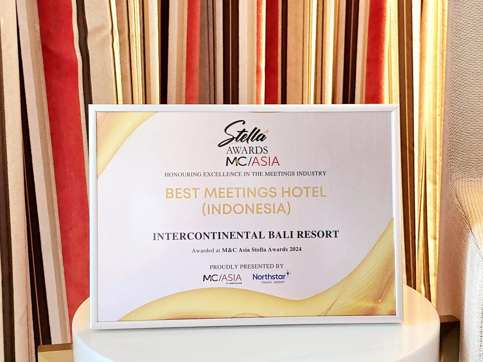 JCC Awards - Best Meetings Hotel - M&C Asia Stella Awards 2024